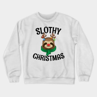 Gift For Sloth Lovers Slothy Christmas Crewneck Sweatshirt